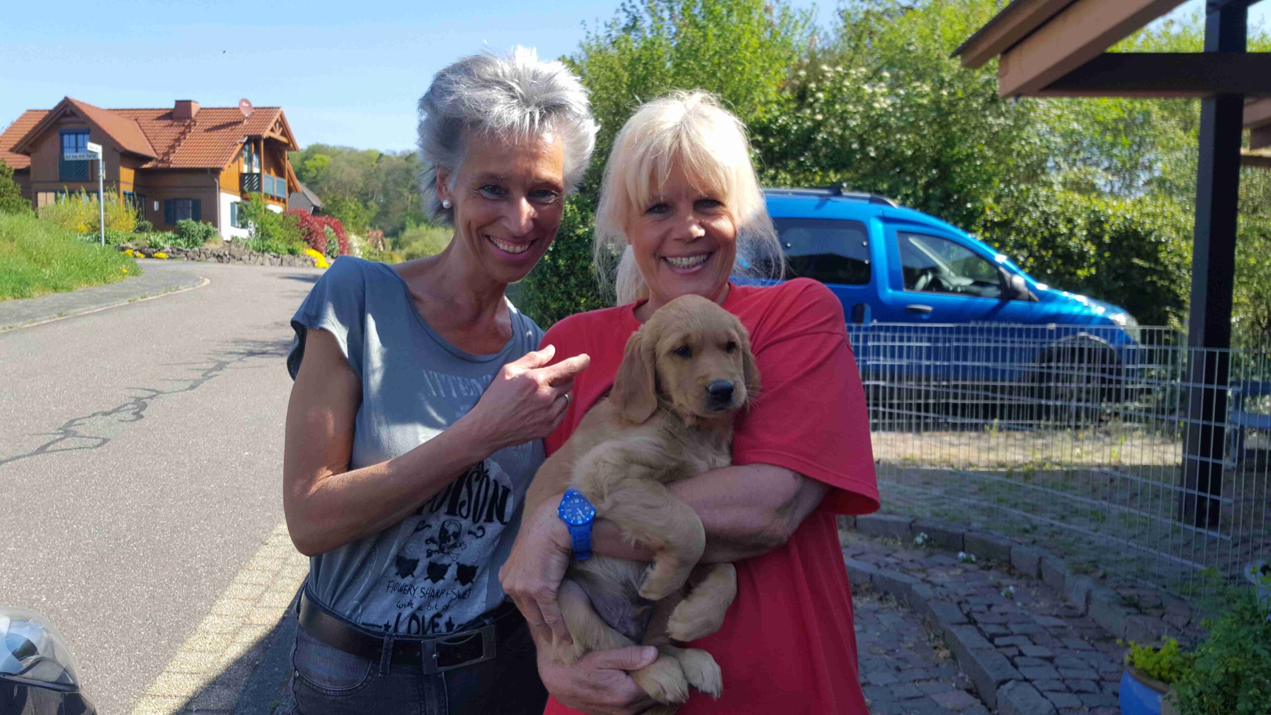 Uschi Klein Abholung bei der Züchterin Uschi Klein